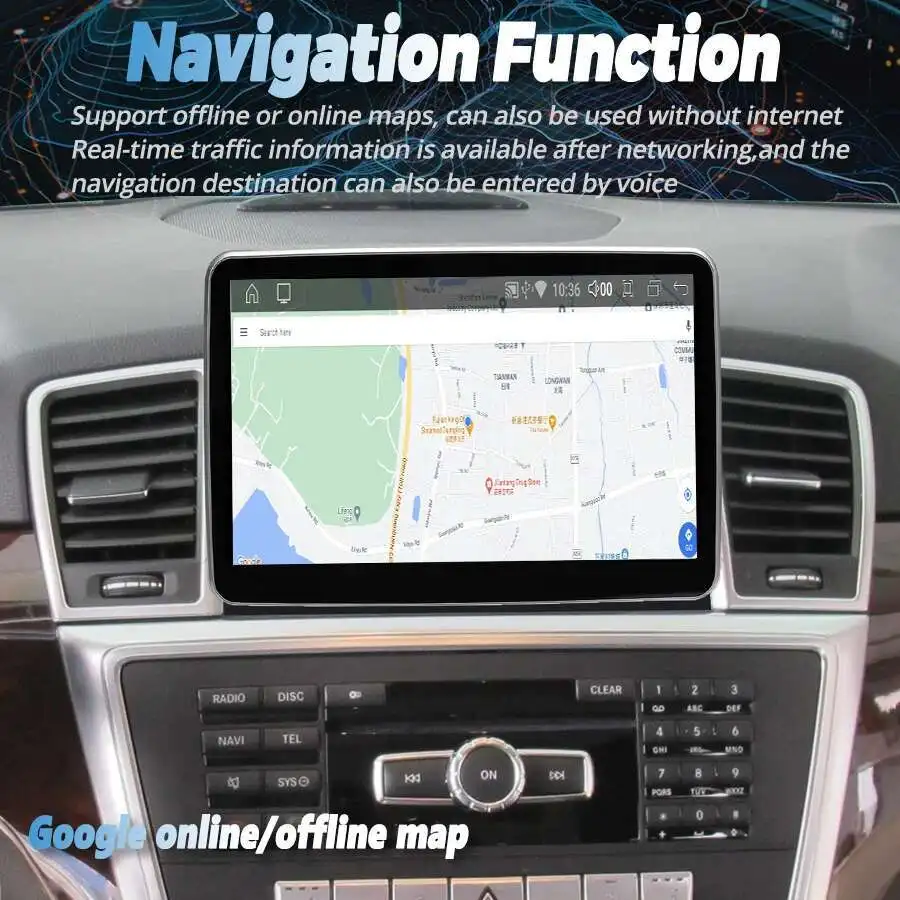 Car Radio For Benz ML W166 GL X166 2013 - 2015 Android 15 Multimedia Video Player GPS Stereo CarPlay 9Inch Oled Screen Recorder