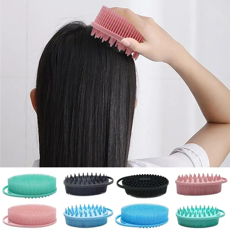 

Silicone Loofah Double-sided Soft Brush Body Cleansing Dead Skin Remover Peeling Massager Shower Brush for Leg Foot hair