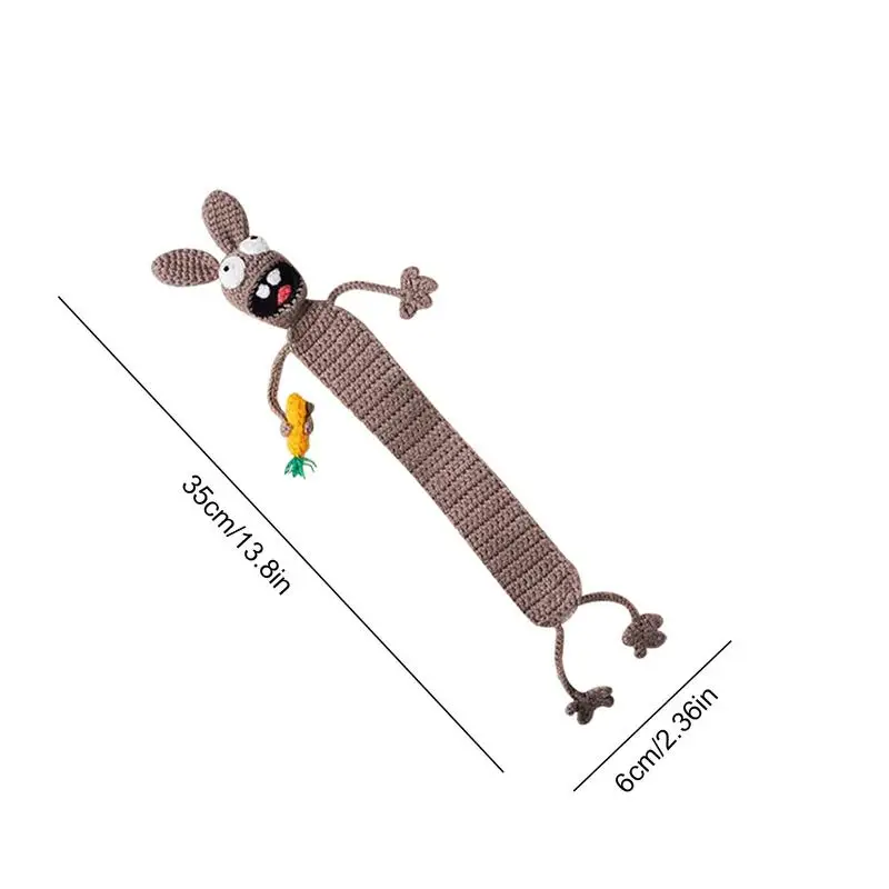 Imagem -06 - Handmade de Malha Animal Bookmark Cute Book Marks Crochet Bookmark para Professores Estudantes Meninas Meninos Bookmark Book