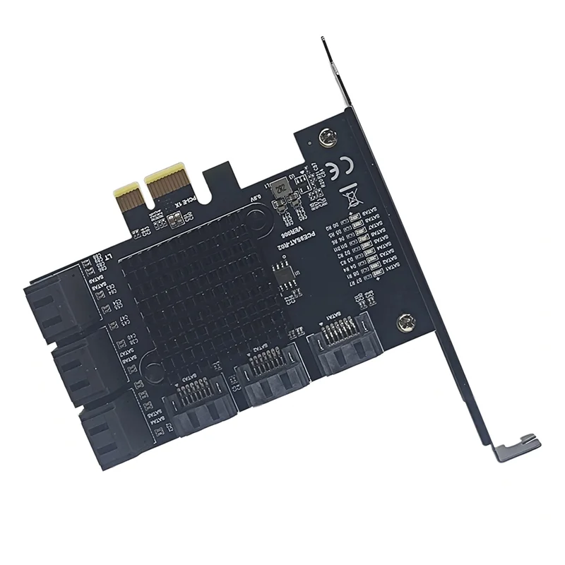 

SATA 3 PCIE 1X Express 6Gbps Pcie To SATA Card 9 SATA Ports Controller Multiplier Expansion Adapter