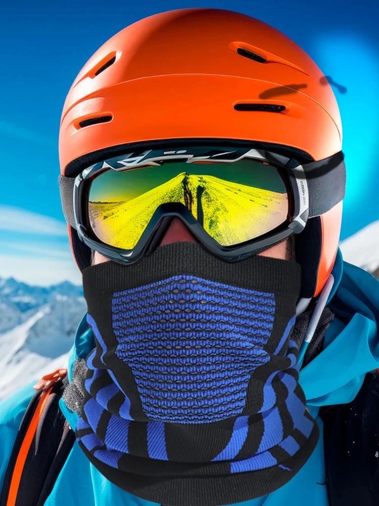 AliExpress 2025 Windproof Warm Scarf Outdoor Sports Half Face Mask Running Cycling Skiing Mask Elastic Breathable Bicycle Motorcycle Mask