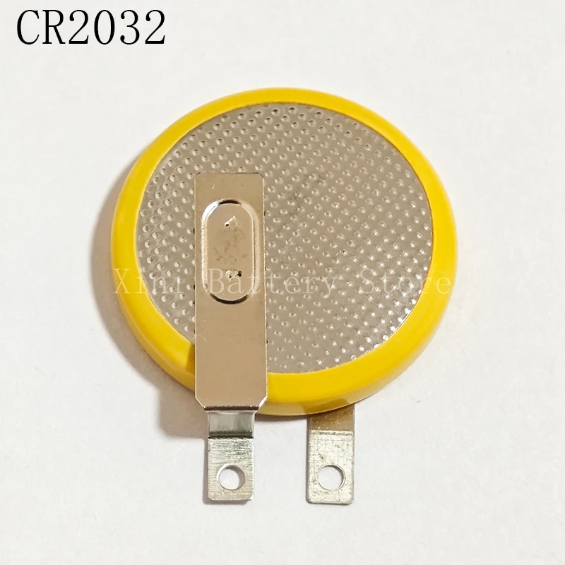 10pcs/lot CR2032 3V With Welding Battery Coin Cell Button Batteries 2032 Battery Factory 210mAh Tabs Solder Foot Soldering .