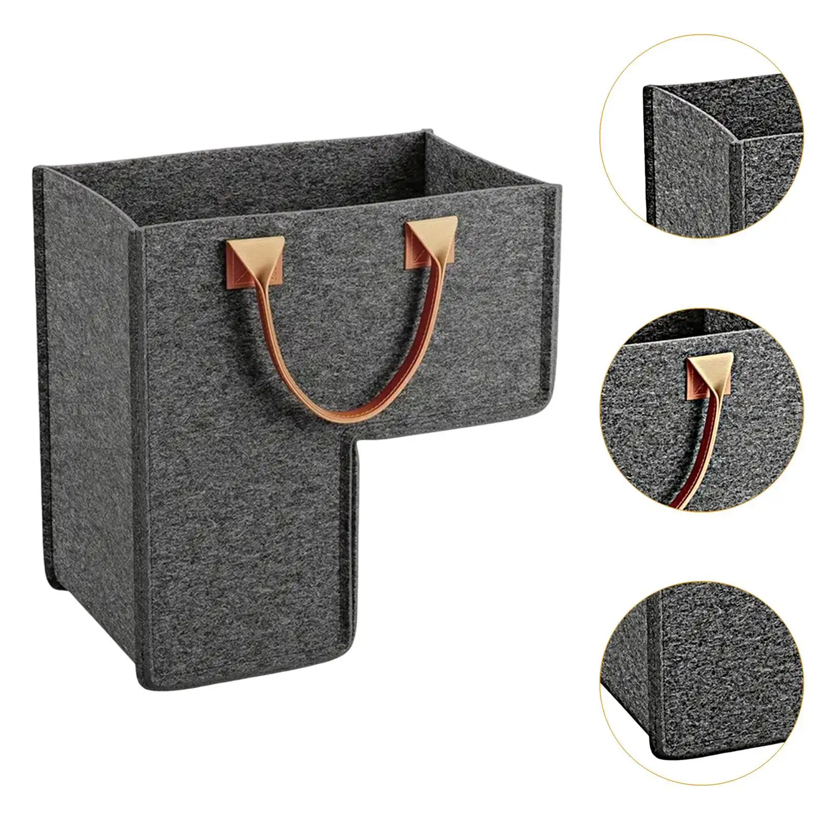 Stair Basket with Handles Storage Basket for Home Office Decor Laundry Tools