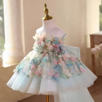 10 best sales Vestido turquesa para meninas - №9