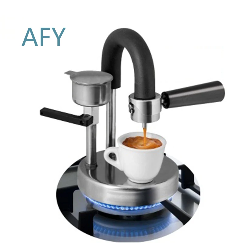 Italian Handmade Coffee Machine Portable Mini Espresso Pot for Gas Stove Outdoor Home Office Camping Travel Kitchen Use for