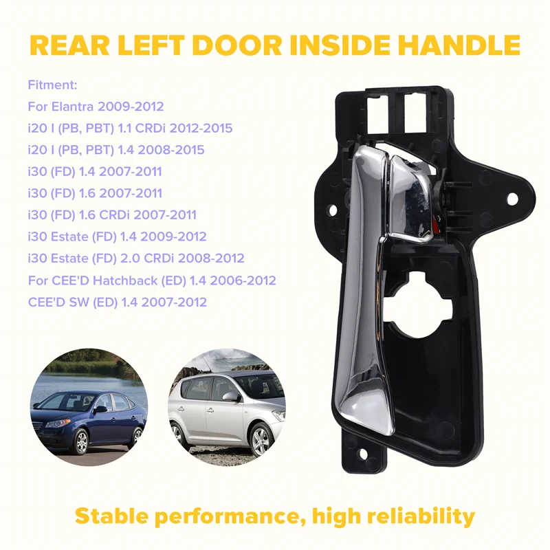 

Ручка внутренней двери заднего левого двери 83610-2L010 для Hyundai Elantra I30 I20 I Kia CEE' D, автомобильные детали LHD