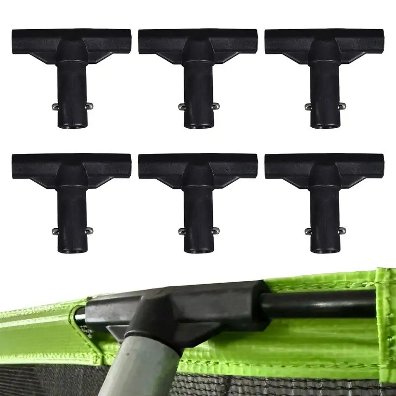 

Trampoline Net Pole Caps 6 Pieces T-Tube Connector Leisure Sports & Games Equipment For Playground Sports Backyard Training