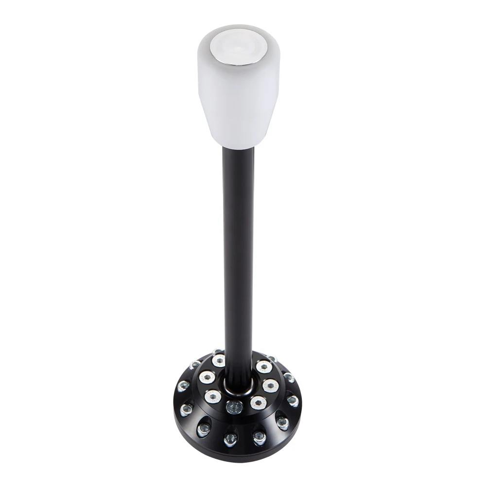 390mm Aluminum Short Shifter SOLID  with White Shift Knob for   3 Series E30 E36 E46 5 Series E34 E39 E6x
