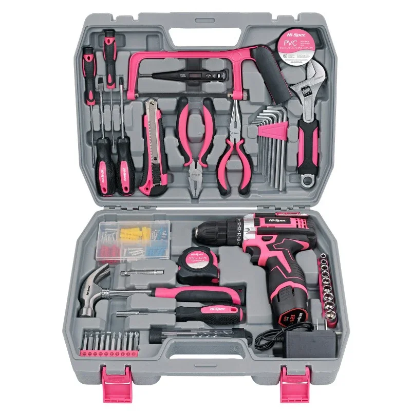 Multifunction Tool Set Cordless Drill Screwdriver Pliers Electric Woodworking Tools Household Portable Hardware Repair Kit Sets