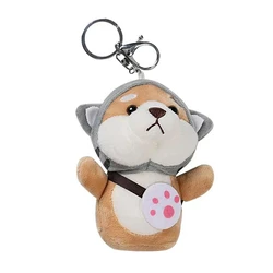 11cm kreative Shiba Inu Anhänger Plüsch Schlüssel bund Spielzeug Damen Tasche Geldbörse Reisetasche Anhänger Puppe senden Freunde Geburtstag Festival Geschenk