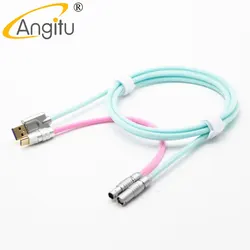 Angitu Customized Mechanical Keyboard TYPE C Cable Aviator USB to Type C/Mini 5pin/Micro Cable With 0B PHG FGG Aviator