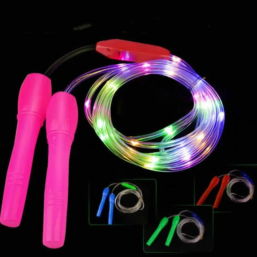 LED Luminous Jump Ropes Skipping Rope Sport Speed Ropes for Kids Night Exercise Fitness Training Sports Swing the Skip Ropes