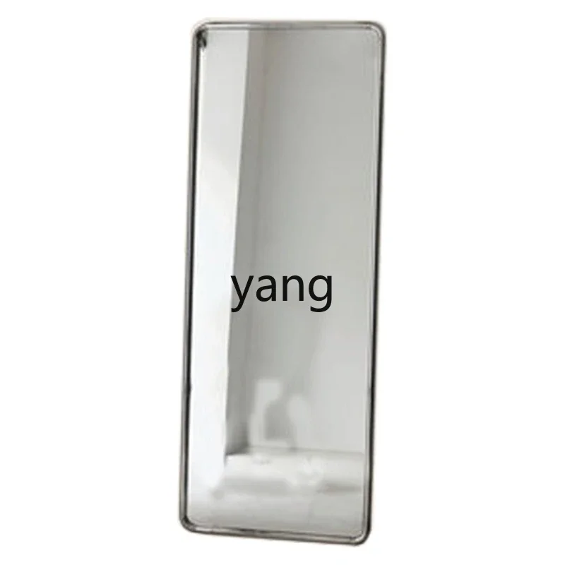 LH stainless steel tube mirror household simple wall-mounted full-body mirror clothing store light luxury fitting mirror