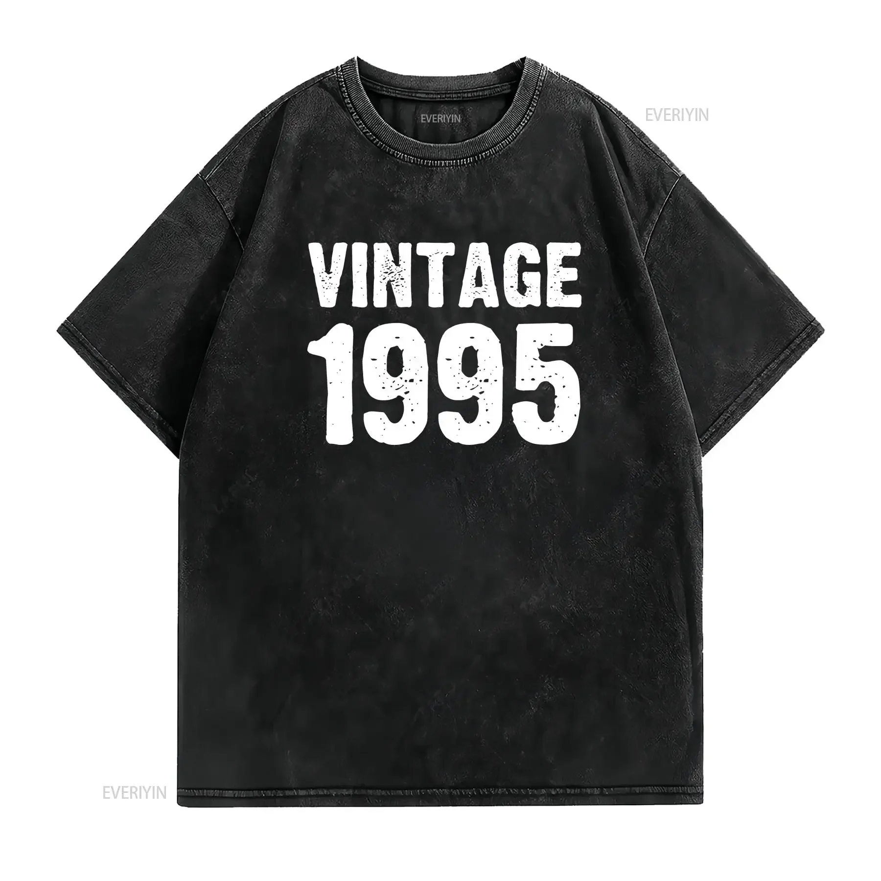 Vintage 1995 30th Birthday T Shirt Retro Thirtieth Dirty Thirty Top Birth Year vintage Washed Unisex Stretched Casual Slightly