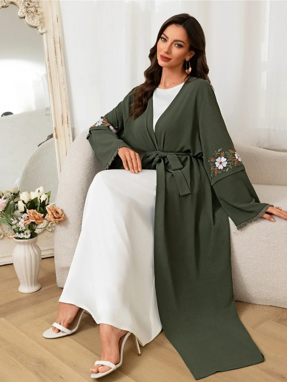 عيد دبي فستان حفلة إسلامية للنساء عباية مطرزة عبايات جلابية فساتين طويلة المغرب قفطان فيستدوس رمضان ثوب رداء