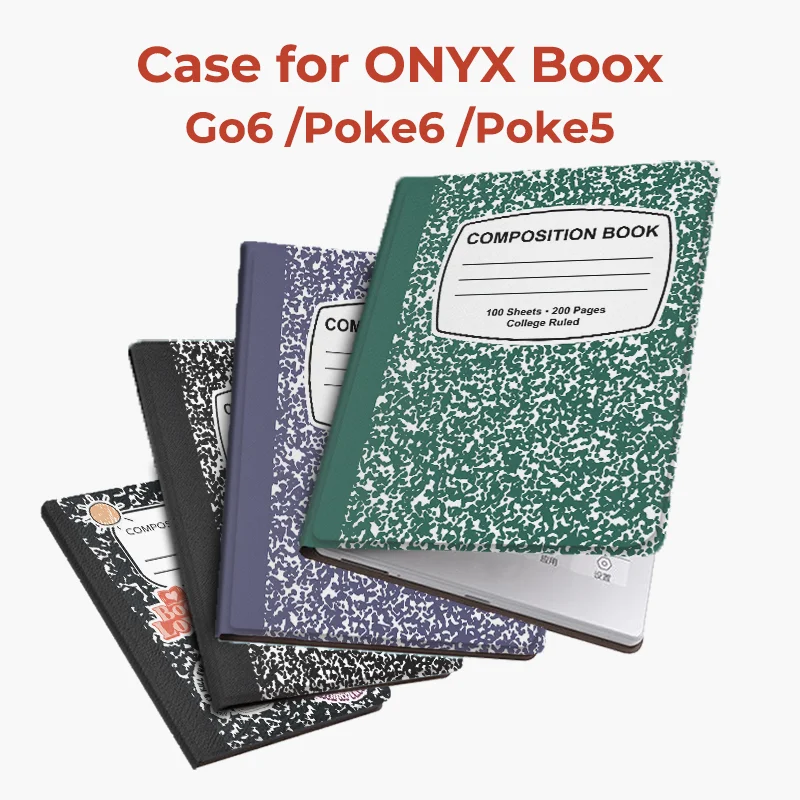 Cover For Onyx BOOX GO 6, Poke5 and Poke6  6-inch e-reader Case with Ultra Thin Magnetic Smart Tablet auto wake up function HP