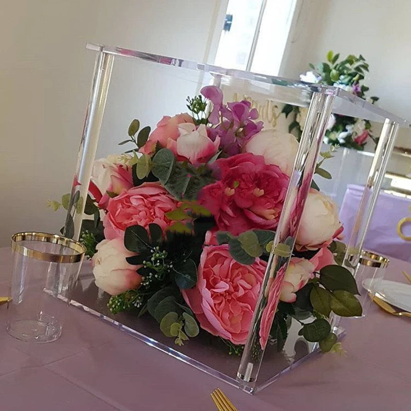 Acrylic Crystal Table Flower Rack, Wedding Road Lead, Centerpiece Cake Stand, Event Party, Christmas Decoration, 10 PCs/Lot