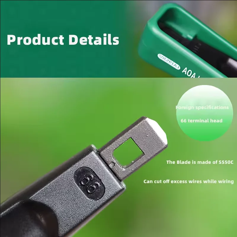 LAOA Multifunction Portable Wire Crimping 110/88 Terminal Crimping Tool Manual Tool Non-impact Punch Down Pliers for Crimping