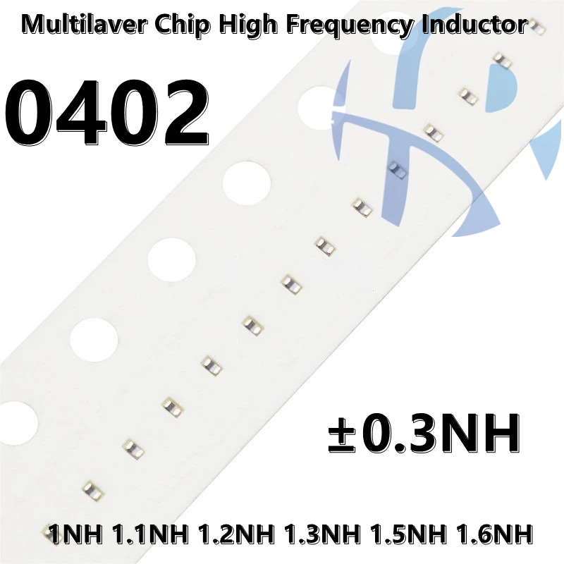 (100pcs) 0402 1NH 1.1NH 1.2NH 1.3NH 1.5NH 1.6NH ±0.3NH SMD Multilaver Chip High Frequency Inductor