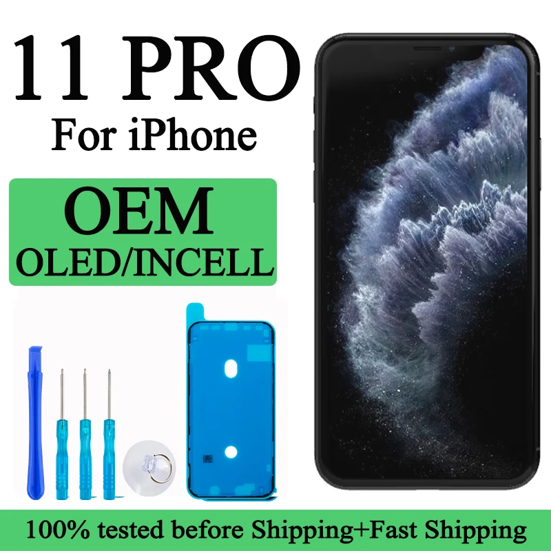 A2215 A2217 A2160 100% Tested Premium New Lcd For IPhone 11 Pro Display Touch With 3D Touch Screen Replacement Factory Display