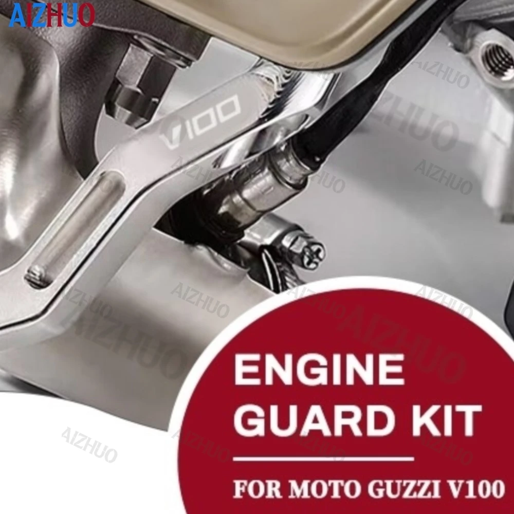 

For Moto Guzzi V100 Mandello S V 100 2023-2025 2026 Motorcycle Parts Engine Guard Kit Accessories Engine Frame Crash Protection