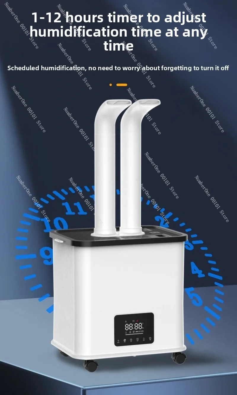 30L Industrial Humidifier, Large Capacity Heavy Fog Atomization Spray Re-humidifier