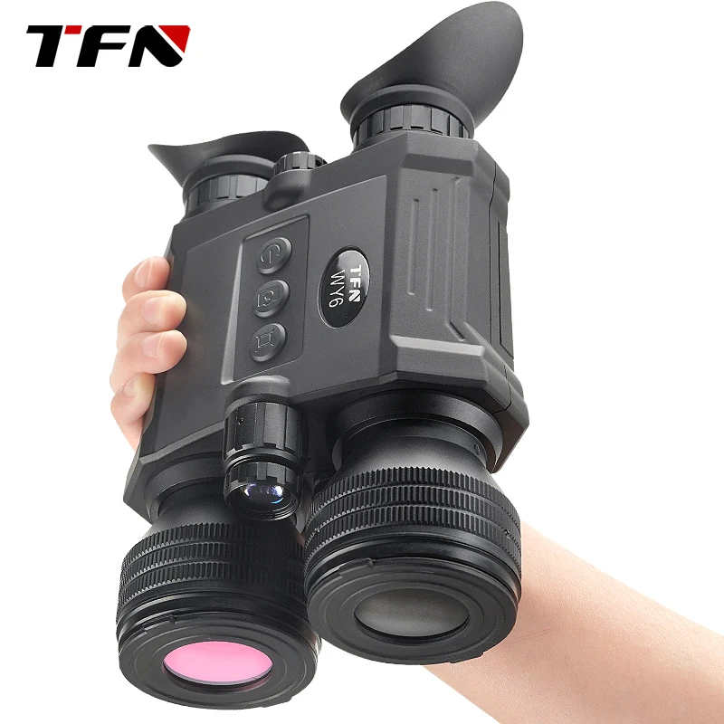 Tfn wy6 eletrônico anti-shake laser variando binóculos embutidos wifi telefone celular sincronizado visualização binóculos de visão noturna