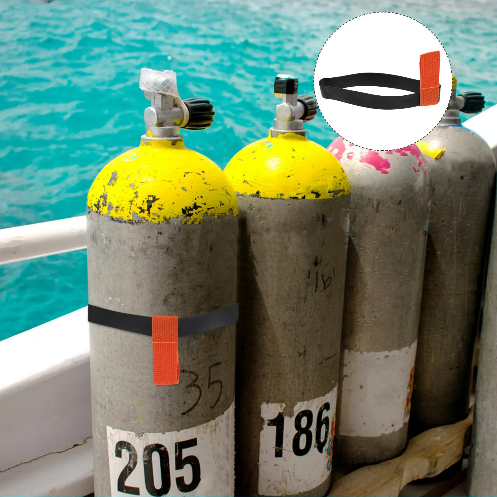 Diving Cylinder Strap Portable Lightweight Anti-Slip Scuba Tank Harness for Underwater Exploration and Safety Use