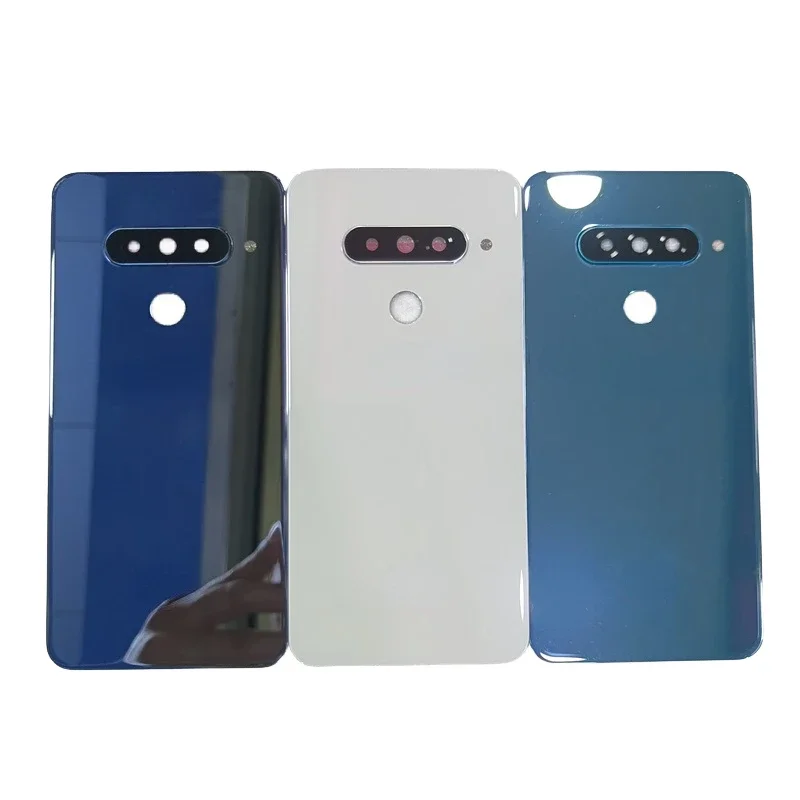 

For LG G8S ThinQ LMG810 Battery Cover Back Glass Panel Rear Housing Door Case With Camera Lens Fingerprint Replacement Parts