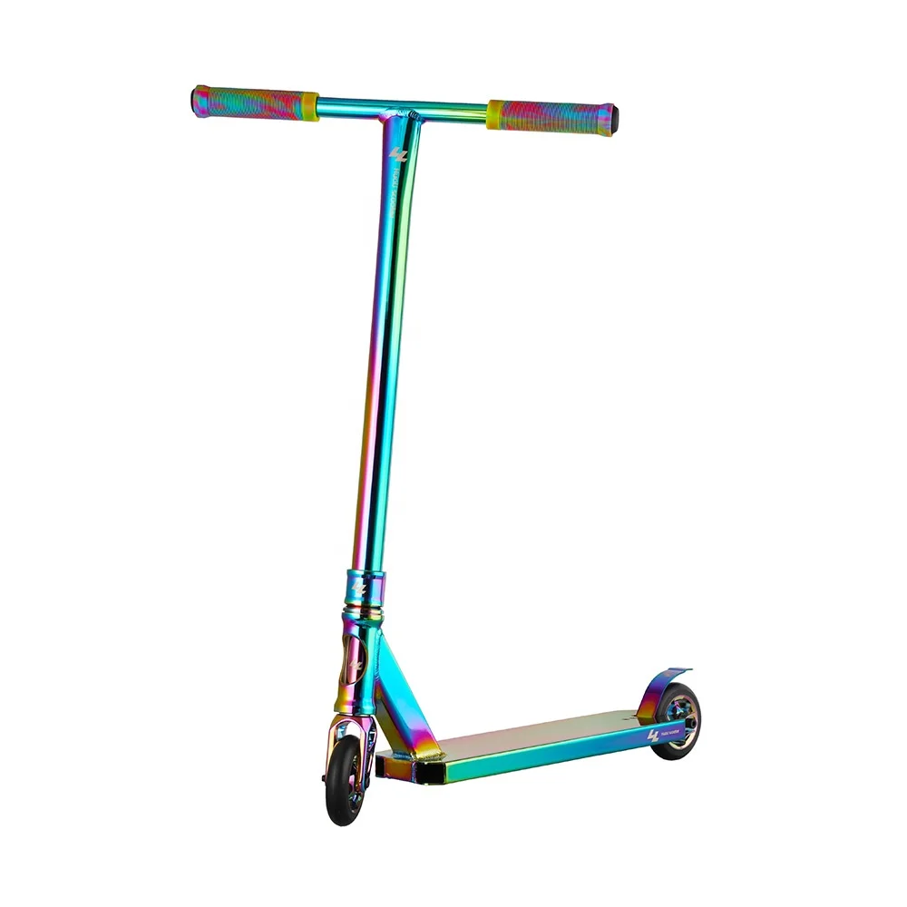 Neo Chrome Alloy Body Pro Stunt Scooter Two-Wheel Planar Wheels Fit For Teens Adults Outdoor Freestyle Trick