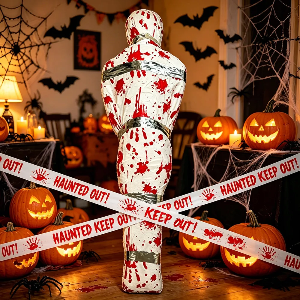 Halloween Horror Simulation Fake Dead Body Prop Inflatable Body Indoor Outdoor…