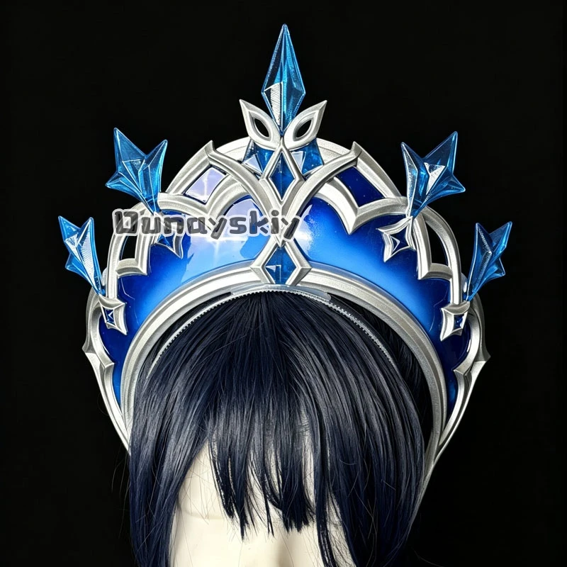 The Tsaritsa Ice Queen Winter Crown Snezhnaya​ Headwear Props Cosplay Props Game Genshin Impact Accessory For Halloween view 4