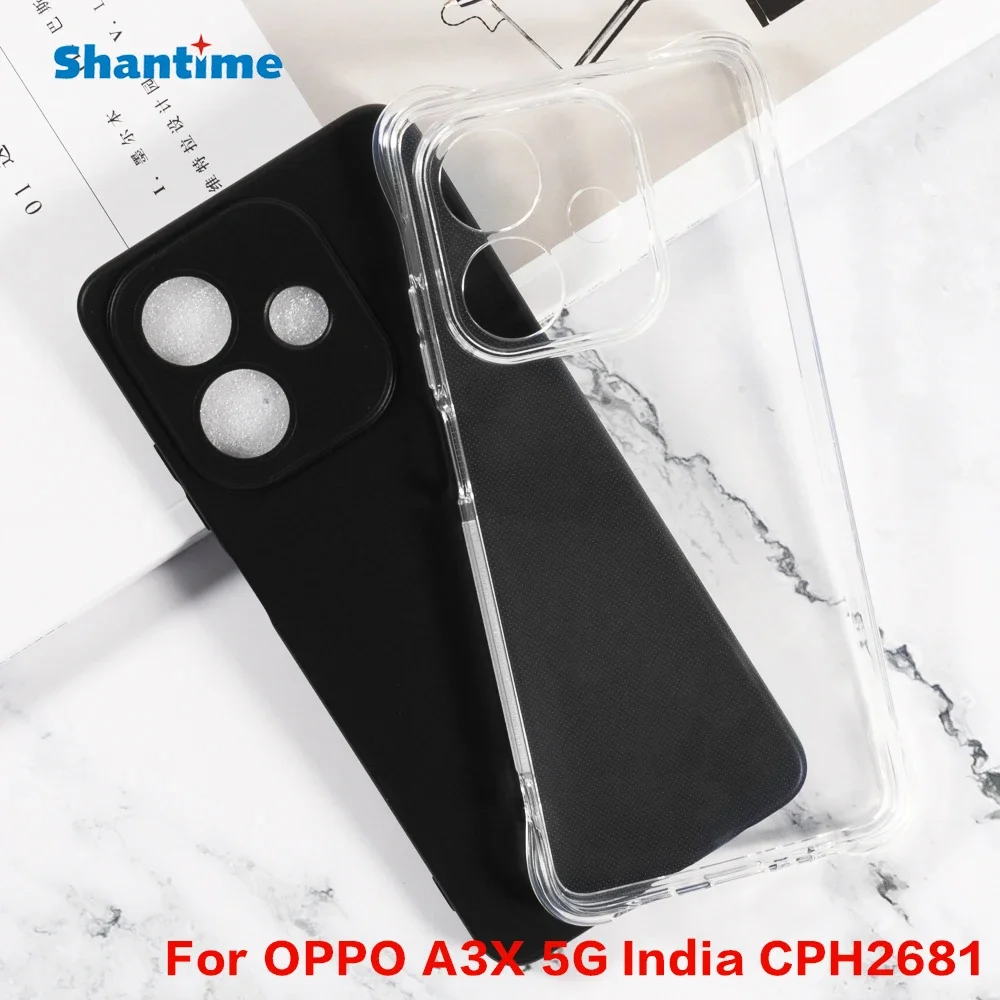 For OPPO A3X 5G India CPH2681 Gel Pudding Silicone Phone Protective Back Shell For OPPO A3X 5G India CPH2681 Soft TPU Case