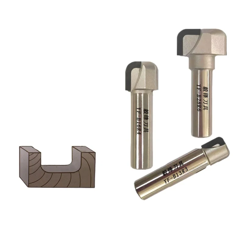

CNC Machine Engraving Tool PCD Double Arc Round Bottom Knife Double R Bottom Cleaning Solid Wood Bamboo Board Carving
