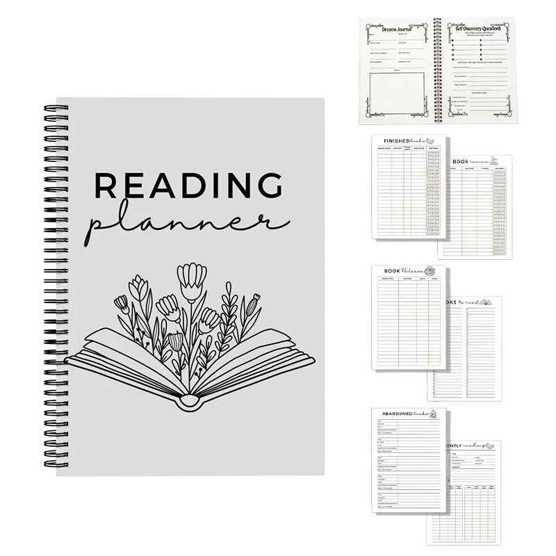 Reading Plan, Reading Book Review Plan, Book Review Log, Monthly Reading Log Librarian Gift, Bookworm Gift