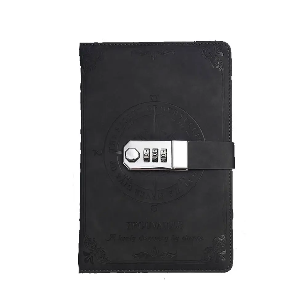 

Creative 200-Page Password Notebook A5 Retro Personal Notepad Thickened Waterproof Secure Diary Binder Office