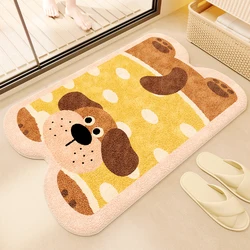 Household special-shaped cushion imitation cashmere bathroom floor mat toilet carpet absorbent mat toilet door foot cushion