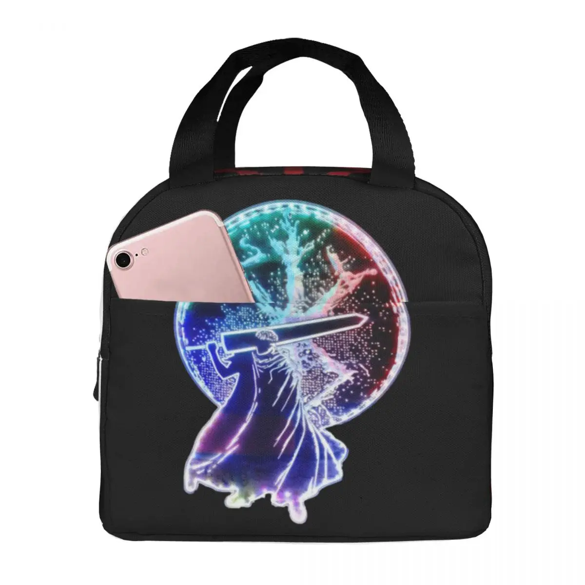 B-Berserk-Sacrifice Insulated Lunch Bag Leakproof Cartoon Lunch Container Cooler Bag Tote Lunch Box Work Picnic Food Bag