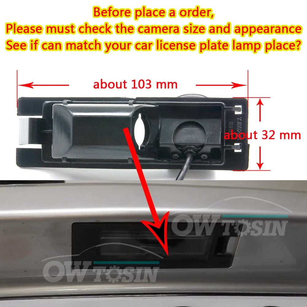 Owtosin HD 1280*720 Fisheye Rear View Camera For Alfa Romeo Giulietta 940 2010-2018/Alfa Romeo GT 2003-2018 Parking Accessories