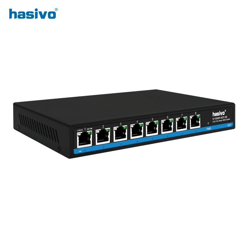 5 or 8 Port L2 Web Managed 2.5Gps PoE Or None PoE Switch