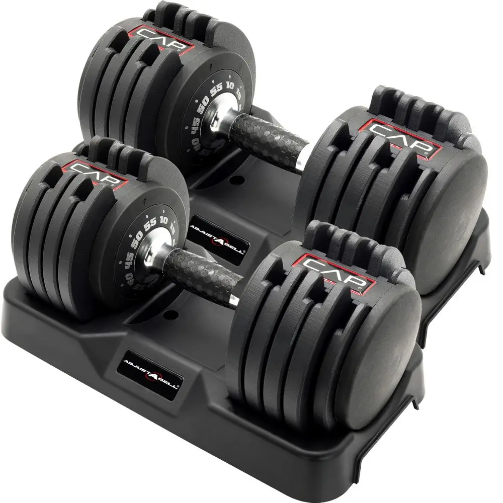 

ADJUSTABELL Adjustable Dumbbell Weights Singles amp Pairs 12.5 lb, 25 lb amp 55 lb Multiple Handle Options