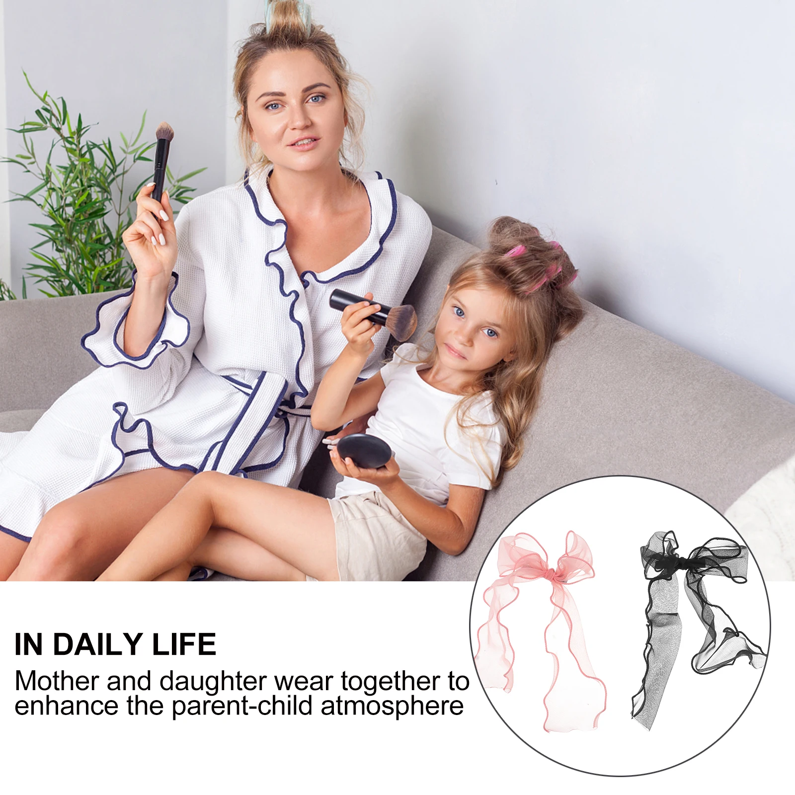 

2Pcs Exquisite Duckbill Hairpin for Women Durable Craftsmanship Unique Design Adorable Gauze Bowknot Random Color Stylish