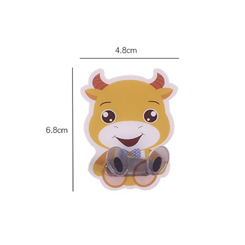 Cartoon Wall Storage Hook Punch-free Power Plug Socket Holder Kitchen Stealth Hook Wall Adhesive Hanger Bathroom Accessories