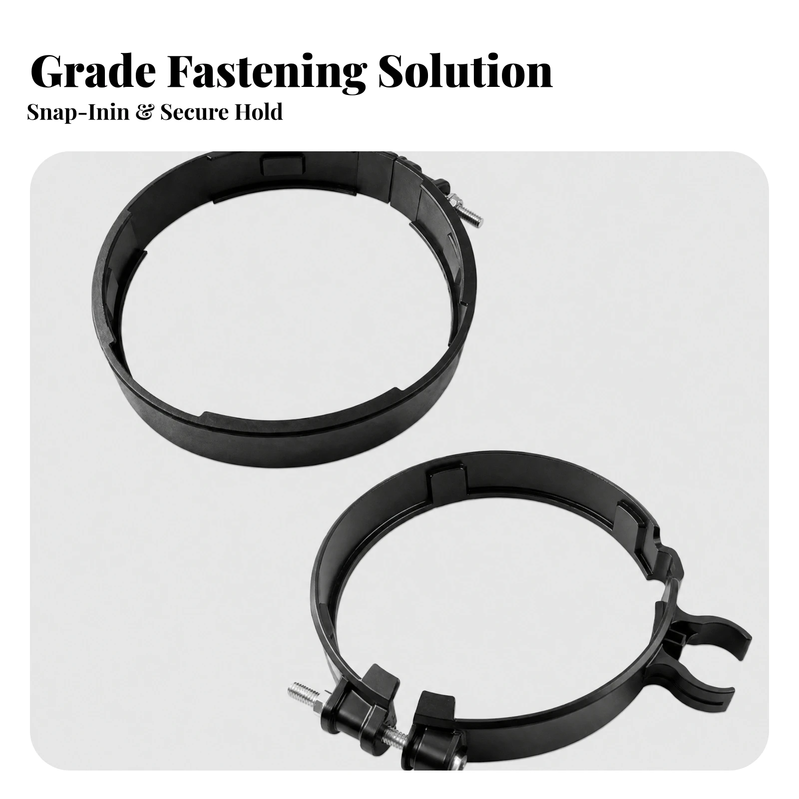 2 Pieces Circular-Shaped Band Clamp with Fastening Hardware Removable Circular Band Clamp Adjustable Slim for Auto Mechanics