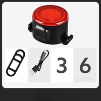 Popular For Night Cycling Waterproof Taillight Bicycle Lantern Accessories Bike Front Rear Light Set 6 Modes USB Rechargeable He