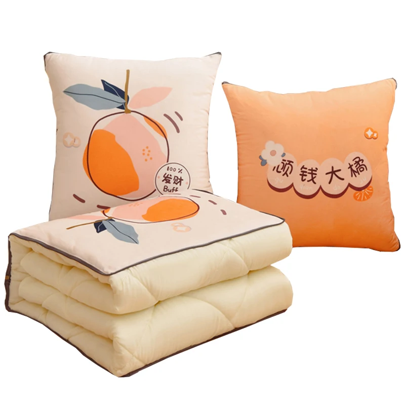 

Crystal velvet, throw pillow, quilt, dual-purpose, car, office, pillow