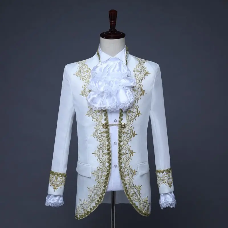 European Gold-plated Palace Prince Performance Costume, Cinema Men's Costume, Stage Performance Costume, Christmas King