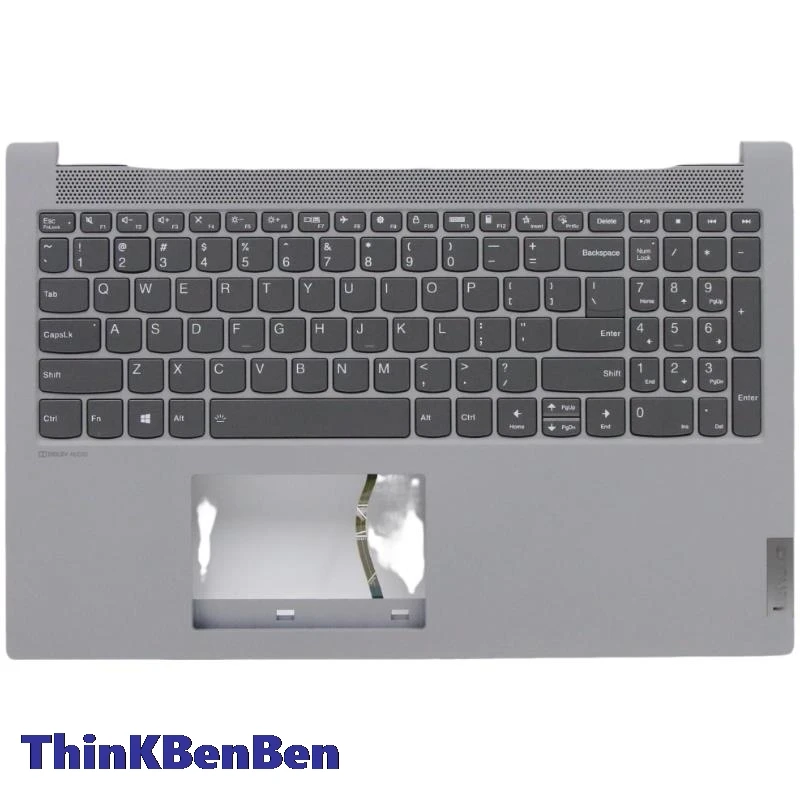 

US English Platinum Grey Keyboard Upper Case Palmrest Shell Cover For Lenovo Ideapad Flex5 15 15ALC05 15IIL05 15ITL05 5CB0Y85684