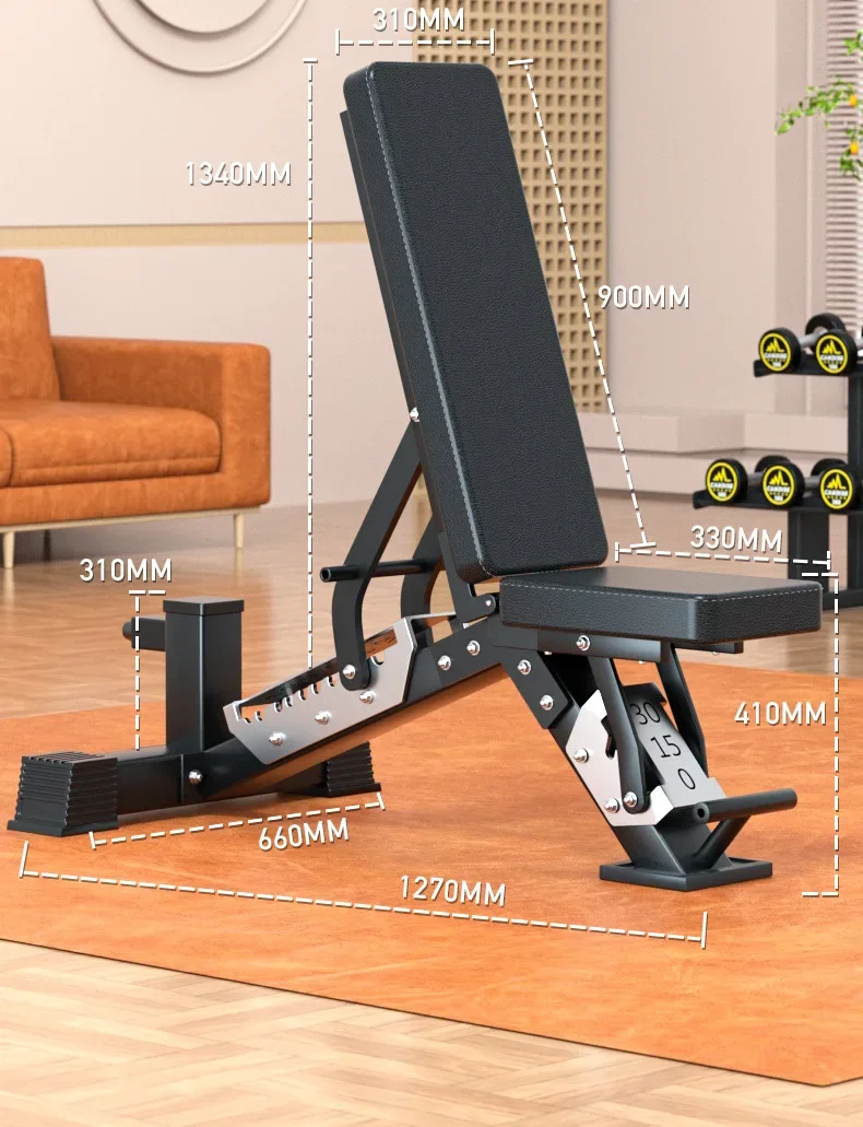

Stainless Steel Adjustable Weight Bench Back Triceps Commercial Training Gear 2026