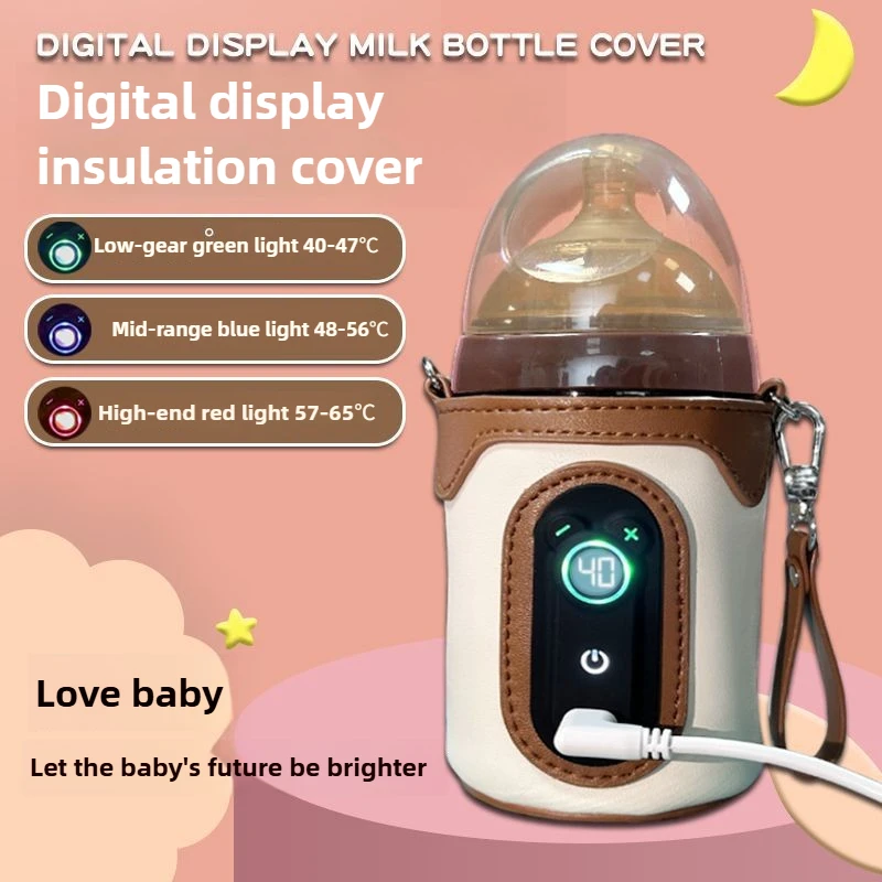 سخان زجاجة رضاعة الطفل لتدفئة حليب الأطفال، سخان زجاجة USB محمول للسيارة، ملحقات السفر الخارجية المحمولة في الهواء الطلق #3